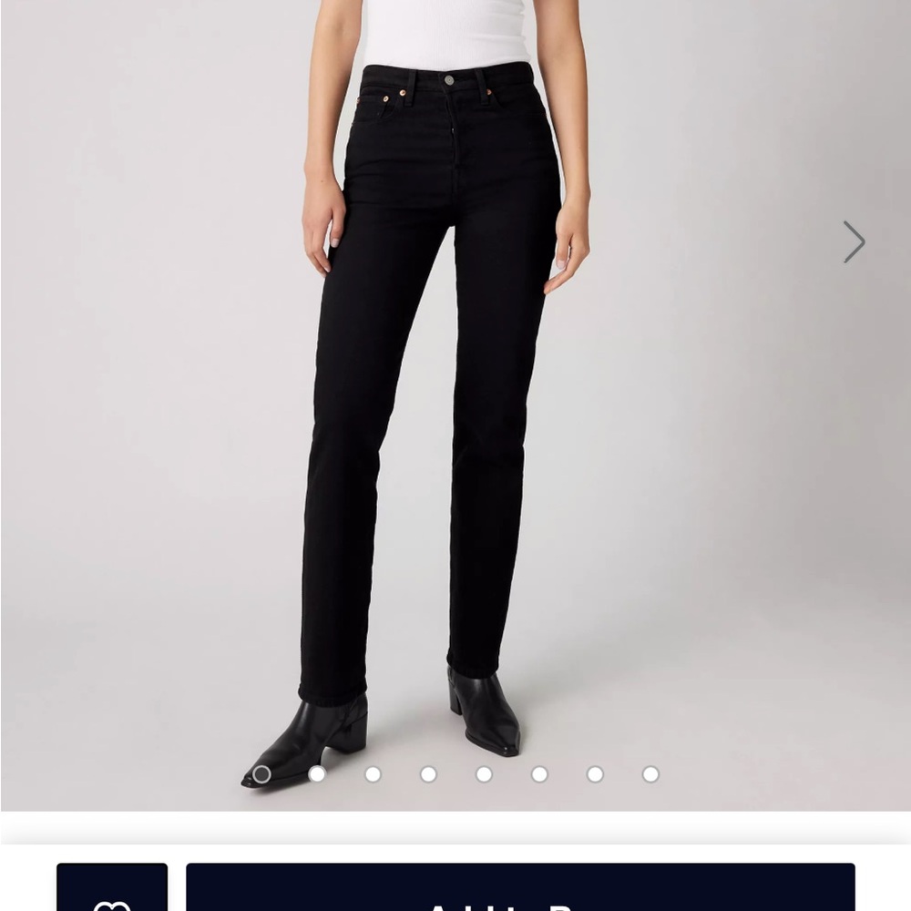 Levi's Premium Charcoal Wedgie Straight Jeans size 28